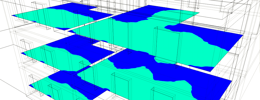 Sky factor overview on facade